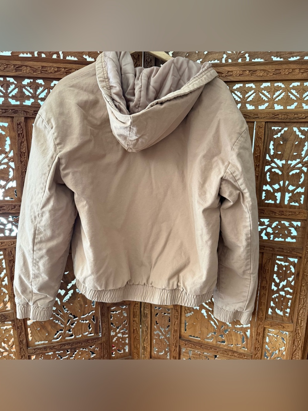 Women Canvas Hooded Utility Jacket - Wild Fable - Picture 5 of 6